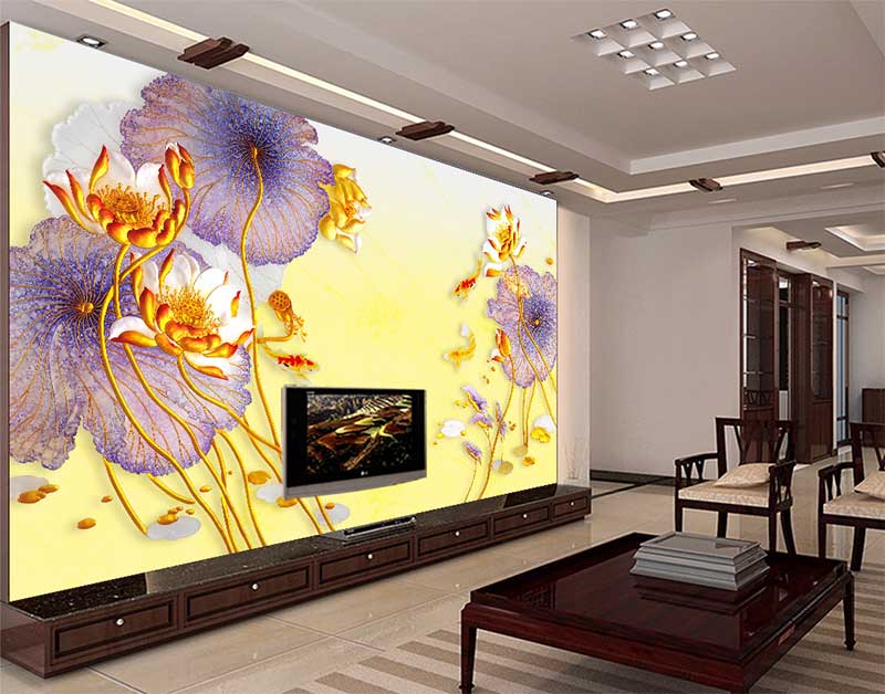 彩雕瓷磚背景墻打印機打印效果